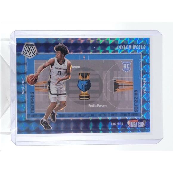 JAYLEN WELLS 2024-25 MOSAIC EMIRATES NBA CUP ROOKIE GRIZZLIES RC Q4856 - Picture 1 of 2